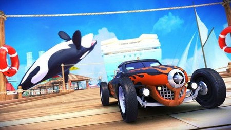 Estas imágenes de The 90's Arcade Racer tienen un regusto a SEGA que mola