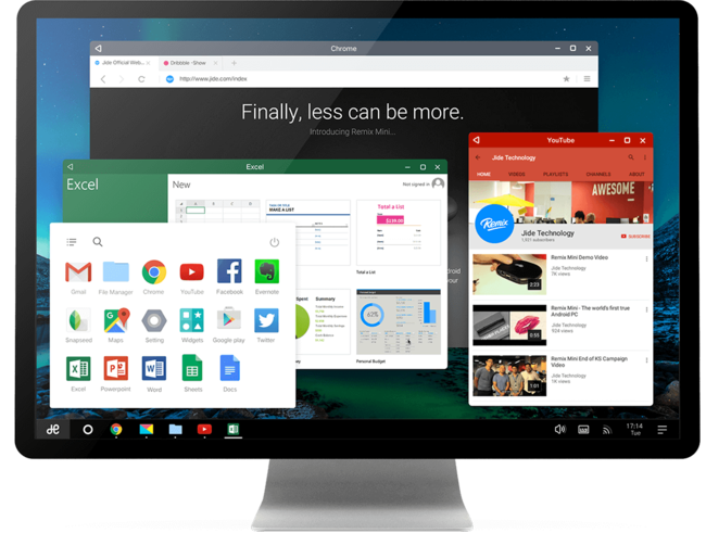 Remix OS corriendo en un Mac