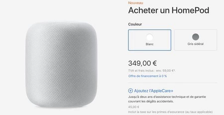 Homepod 価格 ユーロ ヨーロッパ スペイン