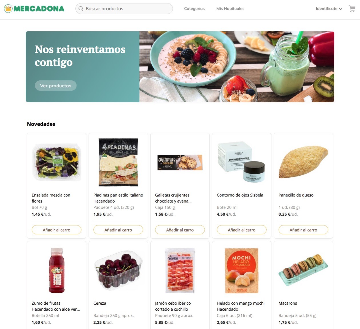 Mercadona estrena su nueva web para comprar online (aunque sólo para