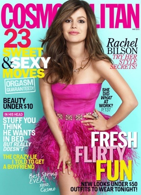 Rachel Bilson, guapísima, fresquísima y rosísima en Cosmopolitan