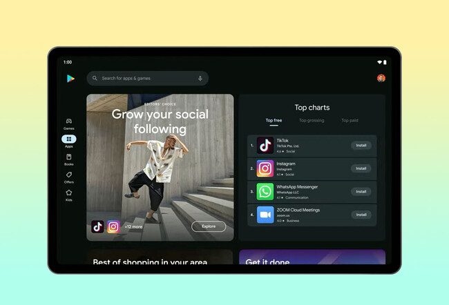 Google Play Tablets