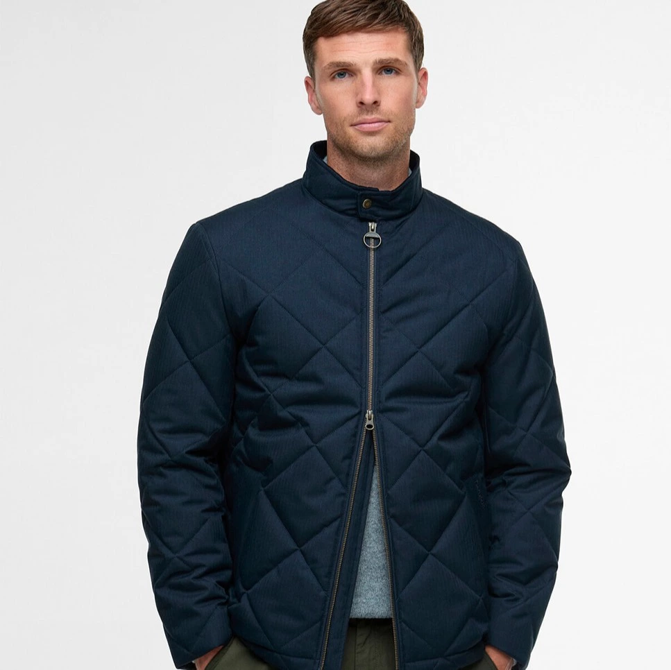 Chaqueta de hombre lisa acolchada - Barbour - Azul 