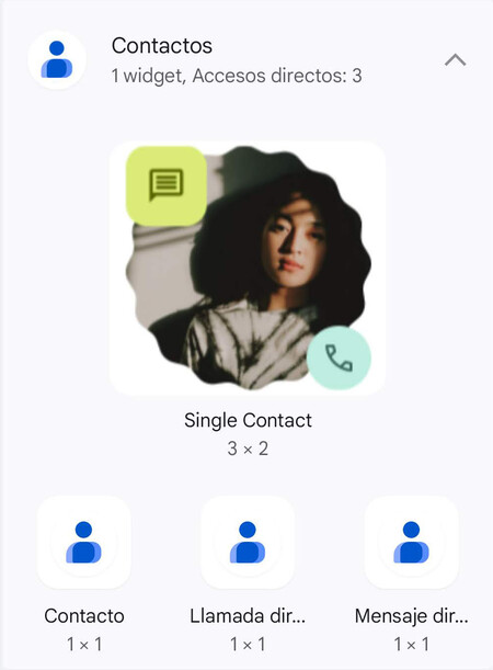 Contactos Google Widget