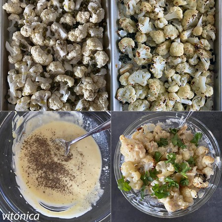 Ensalada Coliflor Pasos