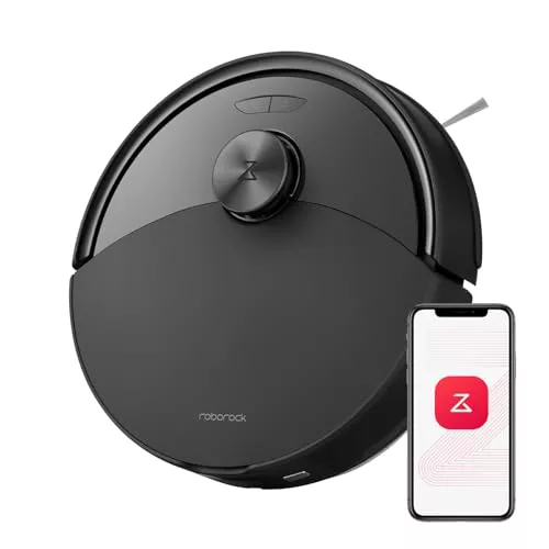 roborock Q10 S5 Robot Aspirador y Fregasuelos Succión HyperForce de 10000 Pa, Robot Vacuum con Doble Sistema Antienredos, Navegación PreciSense LiDAR, Evitación de Obstáculos Reactive Tech, Negro