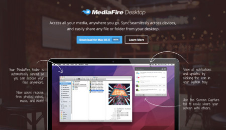MediaFire Desktop client para OS X, la aplicación de MediaFire para sincronizar nuestros datos con la nube