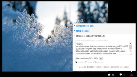 Flickr mejora la posibilidad de usar código HTML embebido a la hora de compartir fotografías
