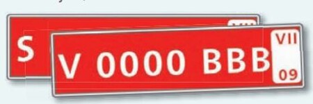 Placas de matrícula de autorización temporal para personas jurídicas