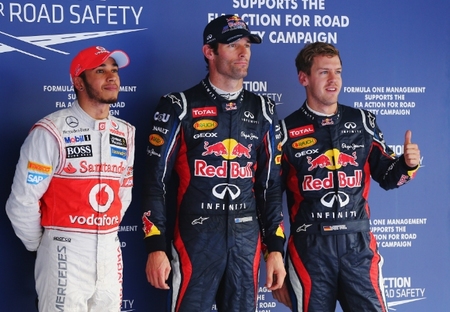 Pole de Mark Webber y doblete de Red Bull en la clasificación del Gran Premio de Corea