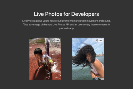 Las Live Photos también en la web, Apple presenta una API oficial para poder reproducirlas en el navegador
