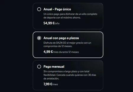Plan Dazn Go