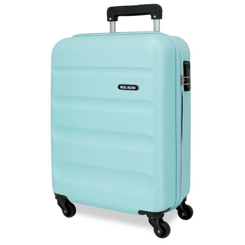 Roll Road Flex Maleta de Cabina Azul 38x55x20 cms Rígida ABS Cierre de combinación Lateral 33L 2,46 kgs 4 Ruedas Dobles Equipaje Mano