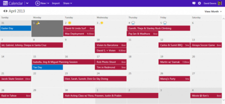Renovado el calendario de Outlook.com