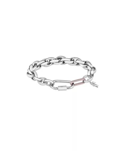Lacoste AUDACIA Collection 2040366 - Pulsera de cadena de acero inoxidable para mujer, talla única, Acero inoxidable, No es una piedra preciosa
