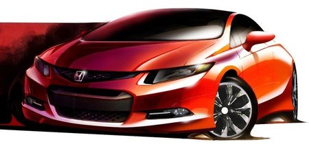 Boceto del Honda Civic Concept
