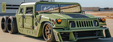 Seis ruedas, motor de muscle-car y un inmenso alerón: este Hummer militar tuneado es totalmente absurdo, y lo queremos 