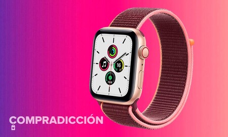 Regalar a tu madre un Apple Watch SE de 44mm GPS+Celular sale 43 euros más barato en MediaMarkt comprando el modelo dorado con correa Loop en color ciruela