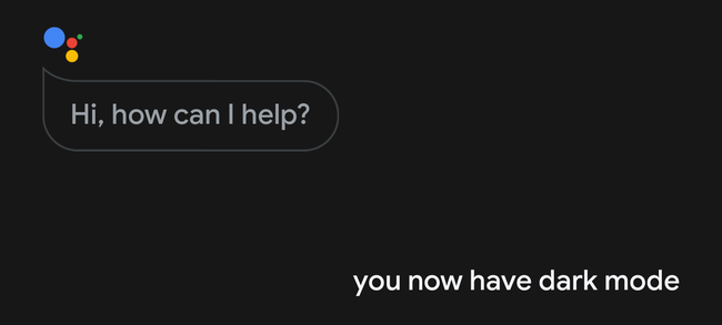 Google Assistant Dark Theme 1