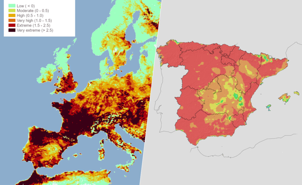 Los mapas que explican por qué Castilla y León se han convertido en la "zona cero" de los incendios forestales