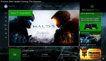 La Anniversary Update traerá a la Xbox One la música en segundo plano y otras novedades