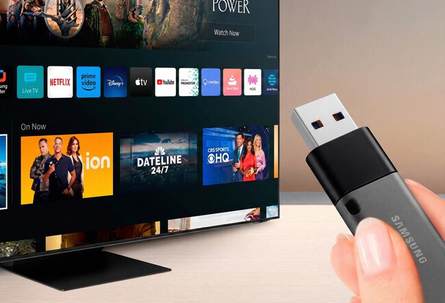 USB y televisor