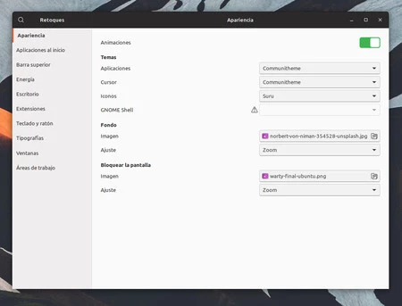 Gnome Tweak Tool