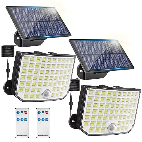 KagoLing Luces Solares Exterior Jardin, Foco Solar 256 LED