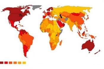 El mapa del mundo de la felicidad