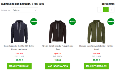 Promoción de Zavvi para que te lleves dos sudaderas por sólo 22 euros con envío gratis
