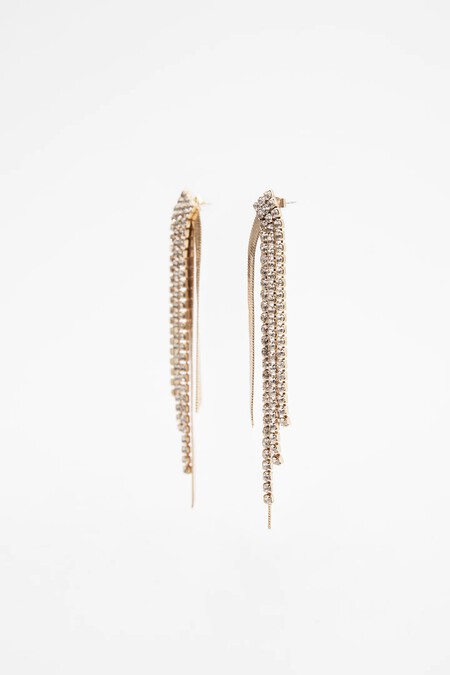 Long Rhinestone Earrings