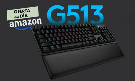 Hasta la medianoche, el teclado gaming Logitech G513 Lightsync te sale más abarto en Amazon. Lo tienes por 107,99 euros