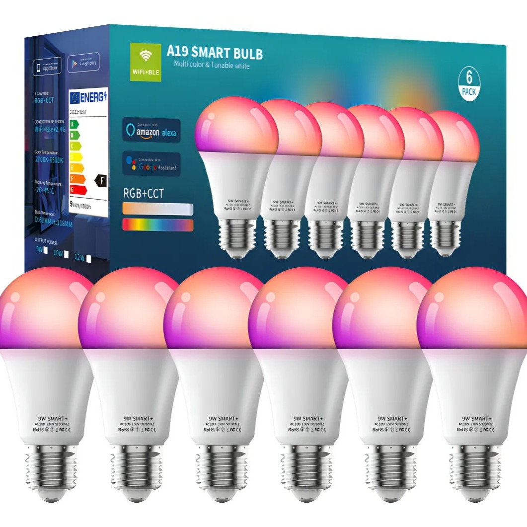 Paquete de seis focos inteligentes Vanance