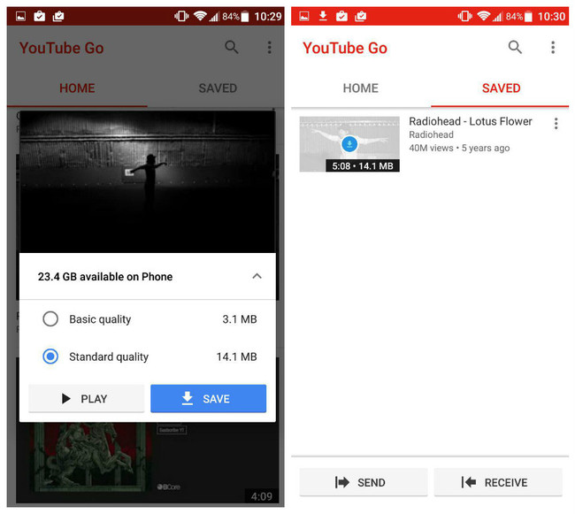 Cómo descargar vídeos de YouTube para verlos sin conexión con YouTube Go