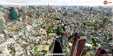 Panorámica gigapíxel 360º de Tokio desde Roppongi Hills