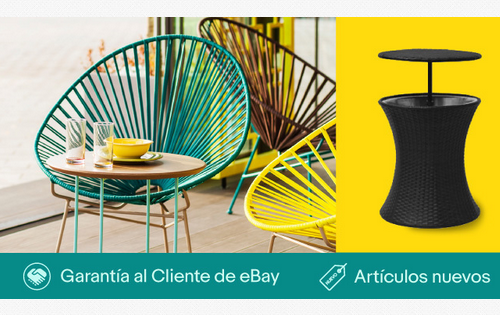 Especial terrazas en eBay: muebles de jardín y barbacoas con envío gratis 
