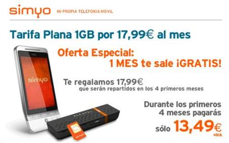 Simyo lanza nuevas tarifas de internet móvil empeorando las condiciones para usuarios esporádicos