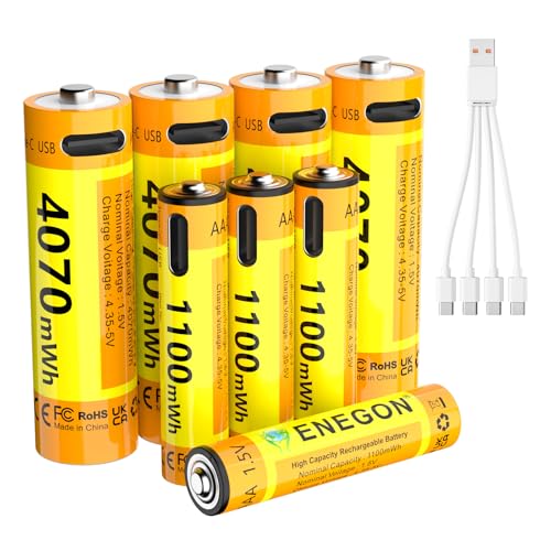 Pack Enegon - 8 pilas (AAA y AA)