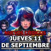 Free Fire MAX, códigos gratuitos para el Jueves 11 de septiembre 