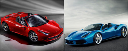 Ferrari 488 Spider vs Ferrari 458 Spider