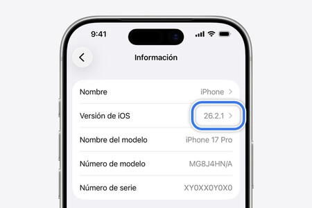 Consultar versión de iOS