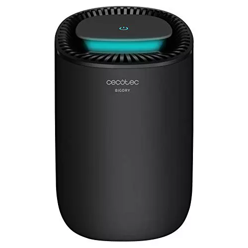 Cecotec Deshumidificador Eléctrico Silencioso BigDry 2000 Light Black. 23W, Bajo Consumo, 300 ml/día