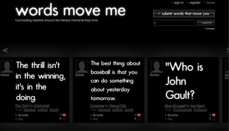 Words Move Me, un Twitter para pasajes de libros