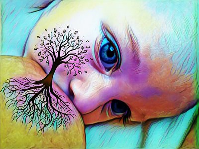Cómo crear tu fotografía de lactancia del árbol de la vida (#treeoflife)