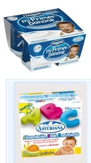 Mi primer Danone versus ABC de Central Lechera Asturiana
