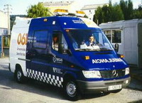 Multado un conductor de ambulancia por superar la velocidad en un transporte urgente