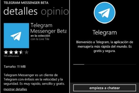 Telegram llega oficialmente a Windows Phone aprovechando la ausencia temporal de WhatsApp