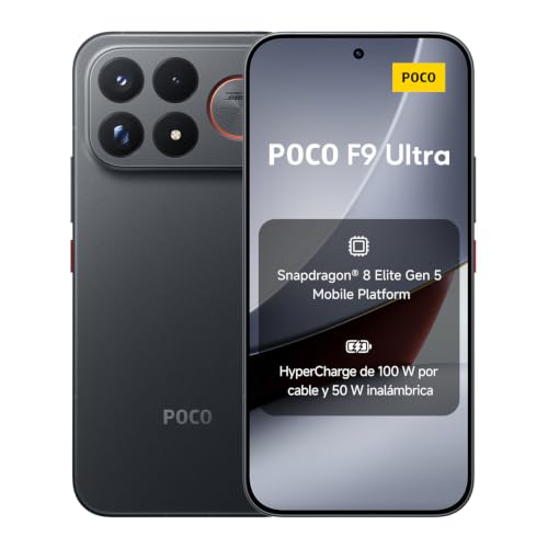 Xiaomi Poco F9 Ultra, 16+512, Negro, 8050mAh, Carga 100 W