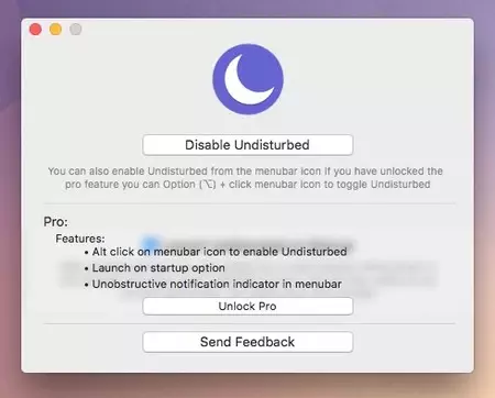 邪魔されないオプション
