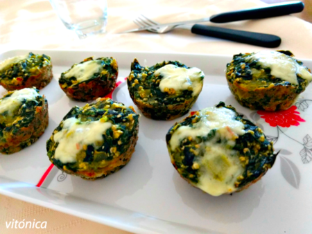Muffins de espinaca: receta saludable
